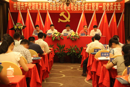 中共华体会网页版-华体会(中国)集团股份有限公司委员会成立大会暨公司第一届党员代表大会胜利召开