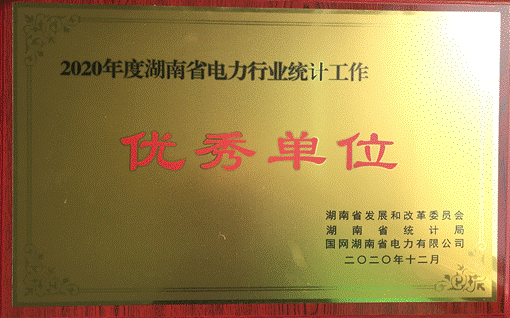 华体会网页版-华体会(中国)集团股份有限公司株洲航电分公司荣获“2020年度湖南省电力行业统计优秀单位”称号